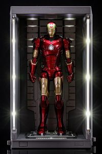 ZD Toys <span class=keywords><strong>Marvel</strong></span> Iron Man <span class=keywords><strong>Action</strong></span> Figures armatura luminosa sala espositore in scala 1/10 per <span class=keywords><strong>Figure</strong></span> da collezione in miniatura - Product Image 3
