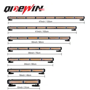 QIDEWIN Lampu Led Bar 72W Merah Biru Putih Kuning Lampu Bar Led Cob Chip untuk Mengemudi Lampu Kerja Led untuk Mobil