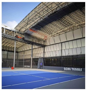 Tente de stockage mobile en PVC avec structure en acier, pliable, électrique, rétractable, pour terrain de padel - Product Image 4