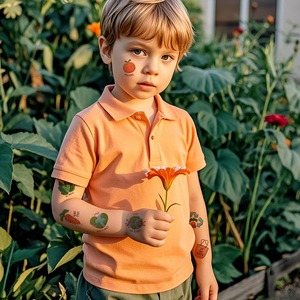 Waterproof Temporary Face <strong>Tattoo</strong> Stickers for <strong>Children</strong> World Earth Day-Themed Environmentally Friendly - Product Image 4
