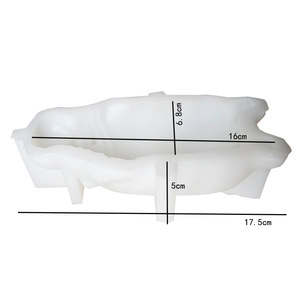 Sleeping Hippo Cake Mold White Silicone DIY Baking Mold For Chocolate Dessert Mousse Animal Shape 1 Piece - Product Image 4