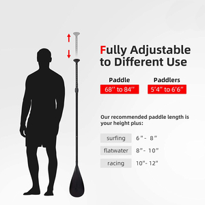 Mái Chèo SUP 3 Cái Mái Chèo Ván Đứng Có Thể Điều Chỉnh Trục Hợp Kim Nhôm Mái Chèo Dễ Dàng Đóng Gói - Product Image 5