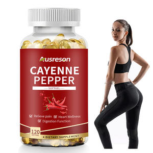 Extracto de Pimienta Cayena OEM ASAP, Cápsulas de Pimienta Cayena, Suplementos Adelgazantes, Cápsulas Blandas de Pimienta Cayena - Product Image 1