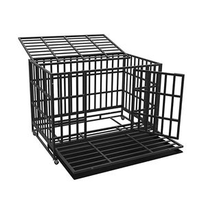 <span class=keywords><strong>Cage</strong></span> à chien pliable en métal de haute qualité Besky BS C217 avec roues, grande espace libre, niche intérieure pour chiens, toutes saisons - Product Image 5