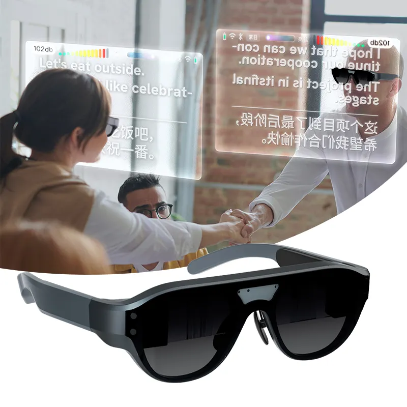 Smart Virtual Reality Smart Glasses Vr Supports Multiple Languages Ar Vr Glasses Helping the Hearing Impaired Ar Glasses