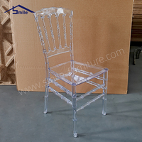 Chaise de salle à manger moderne en plastique transparent - Durable, imperméable, portable avec garantie de 2 ans pour une utilisation à la maison et en extérieur