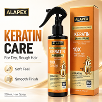 Lotion capillaire 250 ml, traitement réparateur à la kératine, spray avec collagène pour cheveux faibles et abîmés, soutien de la force des cheveux, texture lisse