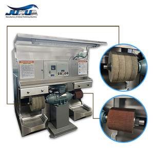 Machine industrielle de débavurage et de meulage des métaux 8,5 kW à bande humide avec rideau d'eau et dépoussiéreur - Product Image 5