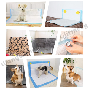可重复使用的<span class=keywords><strong>2</strong></span>包狗尿垫支架强力吸力小狗训练Pp磁性尿垫支架 - Product Image 4