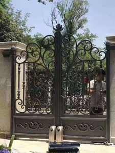 Porte double en aluminium avec technologie résistante à l'usure, décoration minimaliste de style central-asiatique, motif personnalisé, automatisation du moteur - Product Image 5