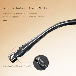 Brow-line Design Premium Acetate F22245 Retro <strong>Round</strong> Glasses <strong>Frame</strong> with Textured Wire Core Design for Men and Women - Product Image 4
