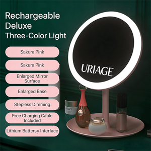 Espejo de Maquillaje Personalizado con Marco de Plástico LED para Dormitorio de Estudiantes, Lámpara de Belleza de Escritorio, Iluminación Portátil Plegable - Product Image 3