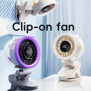 OEM ABS Tragbarer Tischventilator, Leiser Clip-Ventilator mit Verstellbaren Winkeln für Schreibtisch, Nachttisch, Regal und Arbeitsplatz - Product Image 2
