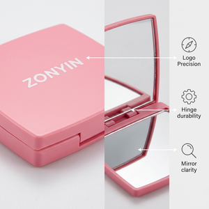 <span class=keywords><strong>Specchio</strong></span> da <span class=keywords><strong>Trucco</strong></span> Pieghevole Portatile Zonyin, Design Semplice Quadrato in Plastica, Personalizzabile con Logo, Mini <span class=keywords><strong>Specchio</strong></span> Tascabile per Donne - Product Image 3