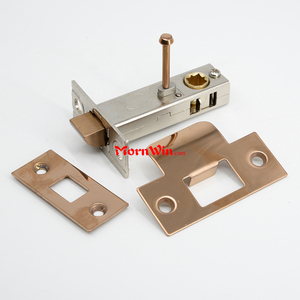 Chiavistello da bagno con chiusura a chiusura per porta in oro rosa da 60mm - Product Image 3