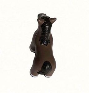 Custom Logo Promotion Horse Shaped Stress Ball Squeeze PU Foam Black Horse Anti Stress <b>Toy</b> <b>Animal</b> Stress Relief <b>Toys</b> - Product Image 2