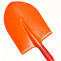 Pelle à main forgée en acier au manganèse épaissi orange, tête de pelle robuste haute résistance pour creuser des trous, outil agricole et de jardinage, vente en gros