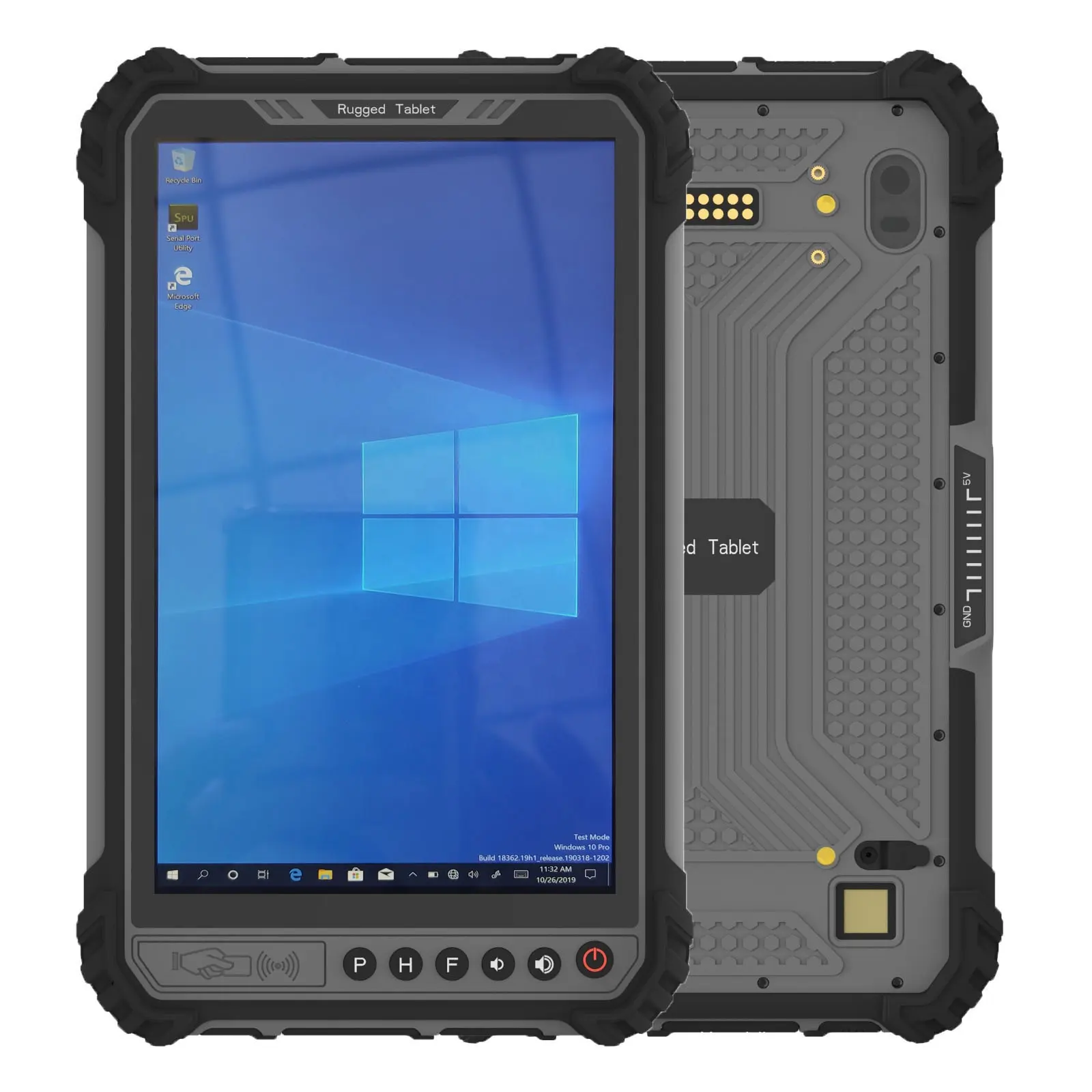 Ordinateur portable robuste de 8 pouces pour windows 10 i5 8 go 256 go tablette industrielle pc 2D lecteur de codes-barres UHF ordinateur mobile industriel