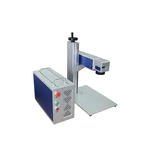 Gravure et marquage de machine laser à fibre les plus vendus avec gravure rotative pour des machines laser efficaces