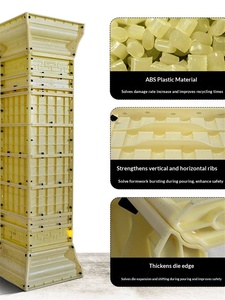 Moule en <span class=keywords><strong>plastique</strong></span> épaissi pour colonne romaine, idéal pour la décoration de portails de villas et de colonnes carrées en ciment - Product Image 4