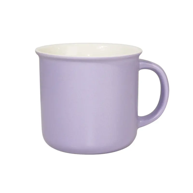 Copo de cerâmica retrô de esmalte, logotipo personalizável, copo colorido de esmalte para água, caneca de café, chá, escritório doméstico