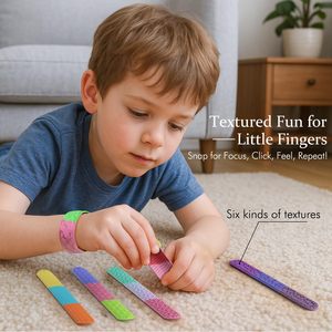 Braccialetti Sensoriali Flessibili in Silicone Testurizzato per Bambini con <span class=keywords><strong>Autismo</strong></span> e ADHD, per Calmare <span class=keywords><strong>l</strong></span>'Ansia - Product Image 6