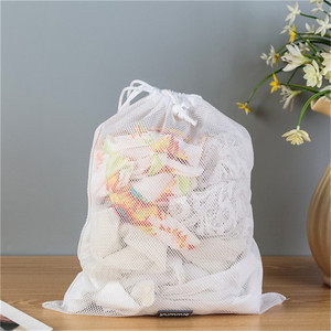 Bolsa de lavagem com cordão para lavanderia, sacola de rede para engrossar, sacola para lavar roupa, sacola de malha para máquina de lavar roupa, sacola para roupas - Product Image 4