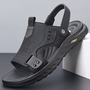 Sandales d'été décontractées et sportives pour hommes, légères, amortissantes, imperméables, respirantes, avec soutien de la voûte plantaire et boucle, idéales pour la marche en extérieur et la plage - Product Image 2