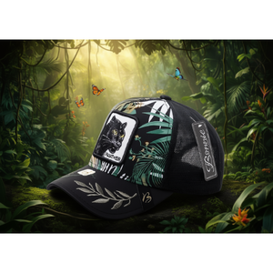 Gorra Trucker Btrnic de Malla Ajustable Unisex Estilo Urbano con Diseño de Pantera Bordado para Primavera Verano - Product Image 2