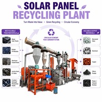 Système de recyclage de panneaux solaires photovoltaïques à haut rendement pour la séparation du verre et du cadre en aluminium
