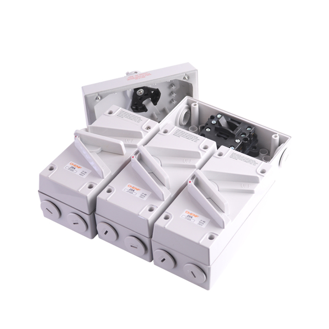 CHENF IP65 20A 35A 63A 250V/440V 1P 2P 3P 4P UFK3 Waterproof Isolating Switch Outdoor Disconnector Isolator