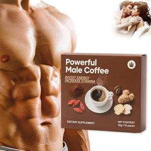 OEM Natural Ganoderma Mushroom Ginseng Man X Power Energy Coffee Instant Male Power Energy Coffee - Product Image 1