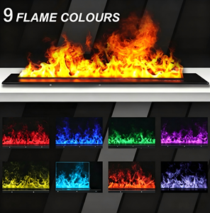 Chimeneas Eléctricas de Vapor de Agua 3D Empotradas con Llama Atomizada Realista, Control Remoto, <span class=keywords><strong>Chimenea</strong></span> de Vapor Eléctrica de Acero Inoxidable para el Hogar - Product Image 5