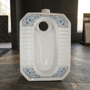 Cuvette de toilette en céramique économique, taille standard, profondeur moyenne, de fabricant indien de sanitaires, qualité export. - Product Image 1