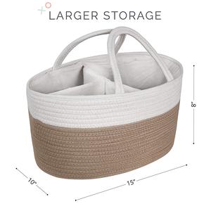 Panier de rangement pliable en corde de coton pour bébé, motif personnalisé, Offre Spéciale - Product Image 2