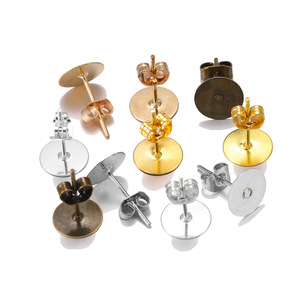 Metal Butterfly <b>Earring</b> <b>Posts</b> And Studs Set For Jewelry Making KC Gold Antique Bronze Silver Plated Iron Findings - Product Image 3