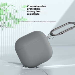 Nouvelle coque de protection pour écouteurs sans fil, résistante aux rayures, avec crochet, antichoc, antidérapante, en silicone, anti-chute - Product Image 5