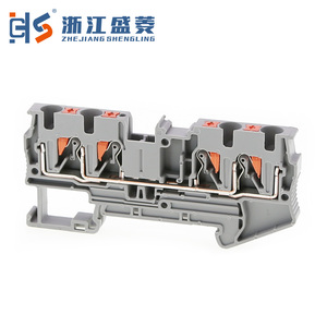 Pt 4-quattro 4mm ² 32A 1000V 4 cách đẩy nhanh kết nối mùa xuân khối thiết bị đầu cuối nhà sản xuất - Product Image 4