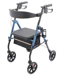 Rolator lipat Senior ergonomis, perlengkapan terapi rehabilitasi, rolator jalan tinggi ganda, sandaran kursi ergonomis - Product Image 1