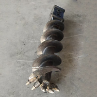 Tarière à double coupe à une seule hélice pour plateforme de forage rotative, pour le forage de l'argile, des sols et des roches