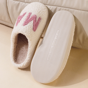 Nuevo Diseño Premium, Sandalias Flip-Flop con Suela de TPR para Mujer, Pantuflas Planas con Forro de Felpa para el Hogar, Venta al Por Mayor - Product Image 5