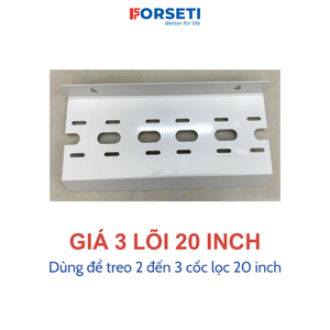 Soporte Metálico y Soporte de 3 Carcasas de Acero con Recubrimiento en Polvo para Ósmosis Inversa, Fácil de Limpiar, Aplicación Doméstica, 1 Etapa - Product Image 2