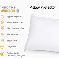 Housse de coussin en coton blanc à fermeture éclair, taille personnalisée, directement de l'usine