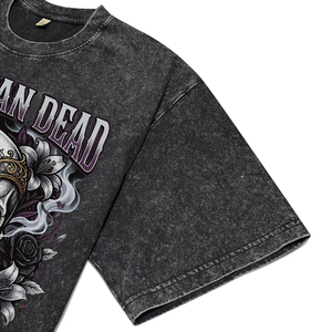 Camisetas Transpirables de Algodón Puro Lavado para Hombre, Camisetas Casuales de Cuello Redondo y Manga Corta con Estampado de Patrones Creativos Personalizados - Product Image 4