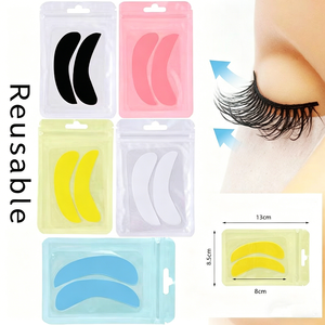 1 Paire de Coussinets en Silicone pour Permanente de Cils et Patchs d'Isolation des Cils Inférieurs Réutilisables à Profil Fin - Product Image 2