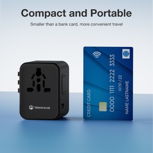 Wontravel 17W Dual Type C Multi <b>Plug</b> Worldwide Travel Adaptor International World Universal Travel Adapter for Travel - Product Image 3