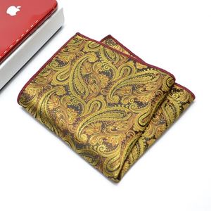 Custom Pocket Polyester Silk Paisley Pattern <b>Square</b> <b>Scarf</b> & Handkerchief 50 Colors for Business Suits Casual Wear - Product Image 4