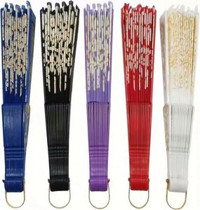 Éventail pliant rétro espagnol BSBH en plastique avec dentelle florale – Vente en gros - Product Image 5