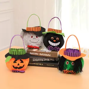 Huiran Halloween Trick Or Traktatie Snoep Handtas Niet-Geweven Snoepzak Kinderen Handgemaakte Diy Bag Halloween Decoratie