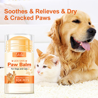Cire de patte de chien naturelle de marque privée hydratante craquelée protecteurs coussin apaisant Lotion baume de patte pour animaux de compagnie bâton de crème de patte